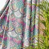 Purple kantha bedcover