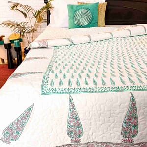 Green Cypress Tree Quilt