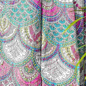 Purple Kantha Bedcover