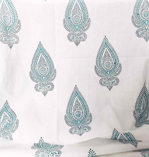 turquoise cotton fabric m3