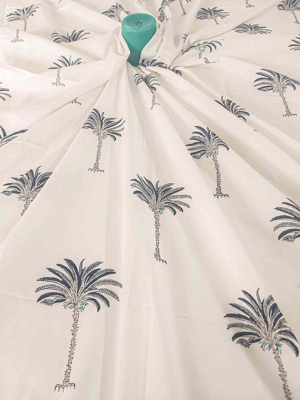 palm tree women cotton farbic1